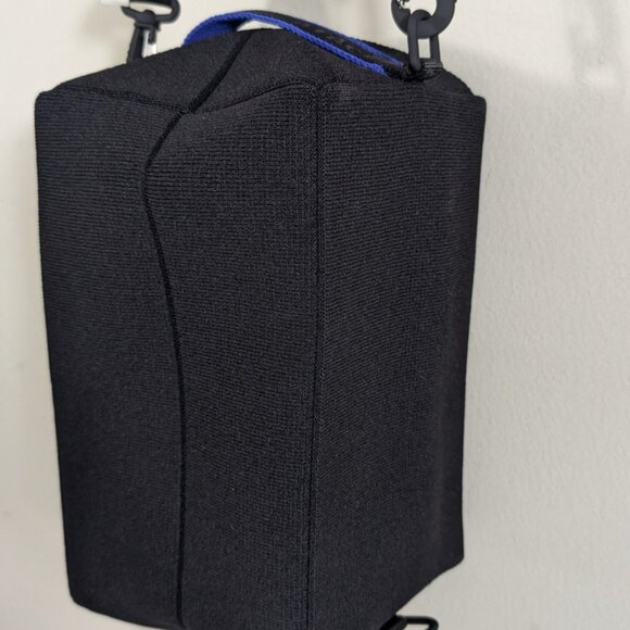 New Atacz Cube With Utility Strap Knit Crossbody Bag - Black - Picture 15 of 16